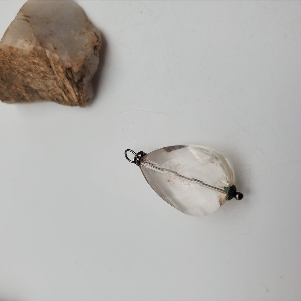 Clear rhinestone pendulum necklace‎ pendant